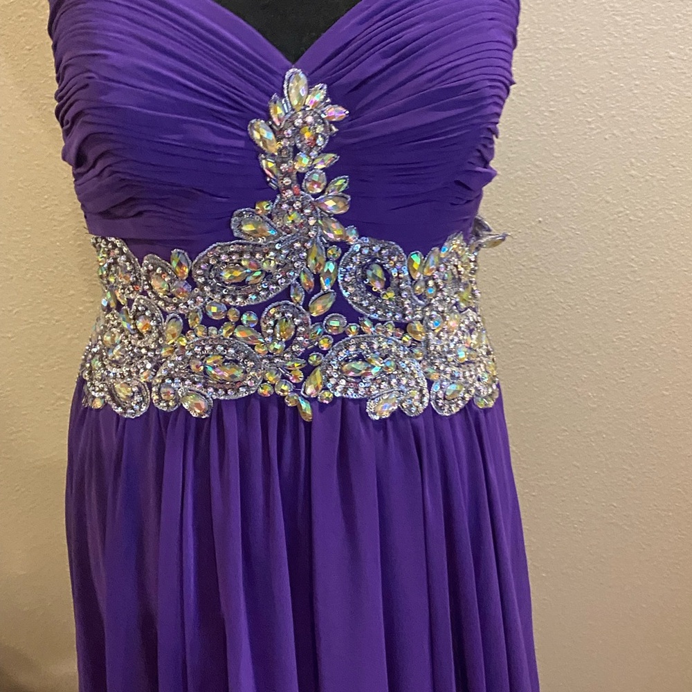Purple Tony Bowl’s dress